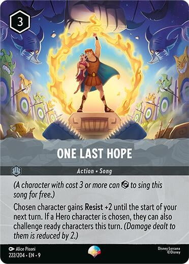 Image for One Last Hope (Epic) (222/204) [Fabled] (Holofoil) - Disney Lorcana