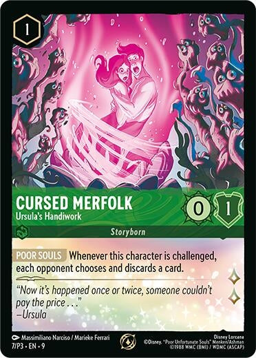 Image for Cursed Merfolk - Ursula's Handiwork (7) [Disney Lorcana Promo Cards] (Cold Foil) - Disney Lorcana