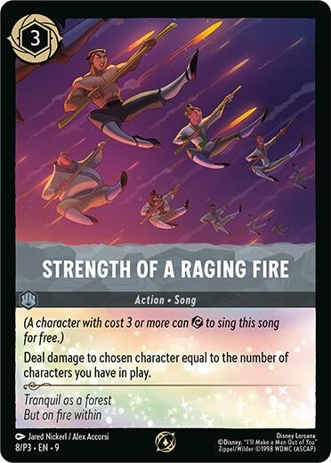 Image for Strength of a Raging Fire (8) [Disney Lorcana Promo Cards] (Cold Foil) - Disney Lorcana