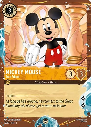 Image for Mickey Mouse - True Friend (Disney Cruise Promo) (10) [Disney Lorcana Promo Cards] (Holofoil) - Disney Lorcana