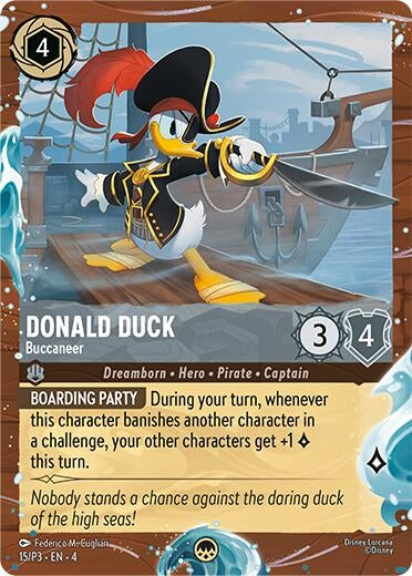 Image for Donald Duck - Buccaneer (Disney Cruise Promo) (15) [Disney Lorcana Promo Cards] (Holofoil) - Disney Lorcana