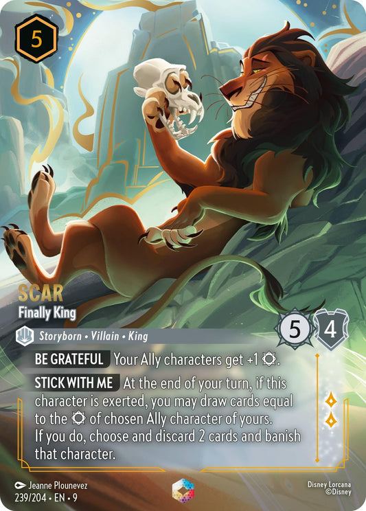 Image for Scar - Finally King (Enchanted) (239/204) [Fabled] (Holofoil) - Disney Lorcana