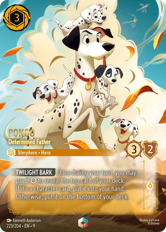 Image for Pongo - Determined Father (Enchanted) (223/204) [Fabled] (Holofoil) - Disney Lorcana