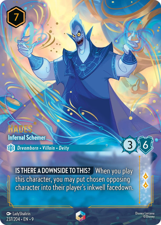 Image for Hades - Infernal Schemer (Enchanted) (237/204) [Fabled] (Holofoil) - Disney Lorcana