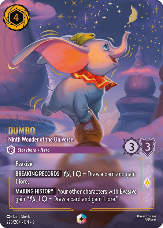 Image for Dumbo - Ninth Wonder of the Universe (Enchanted) (228/204) [Fabled] (Holofoil) - Disney Lorcana