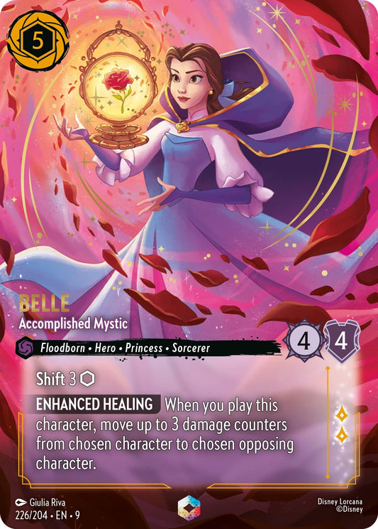 Image for Belle - Accomplished Mystic (Enchanted) (226/204) [Fabled] (Holofoil) - Disney Lorcana