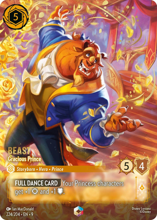 Image for Beast - Gracious Prince (Enchanted) (224/204) [Fabled] (Holofoil) - Disney Lorcana