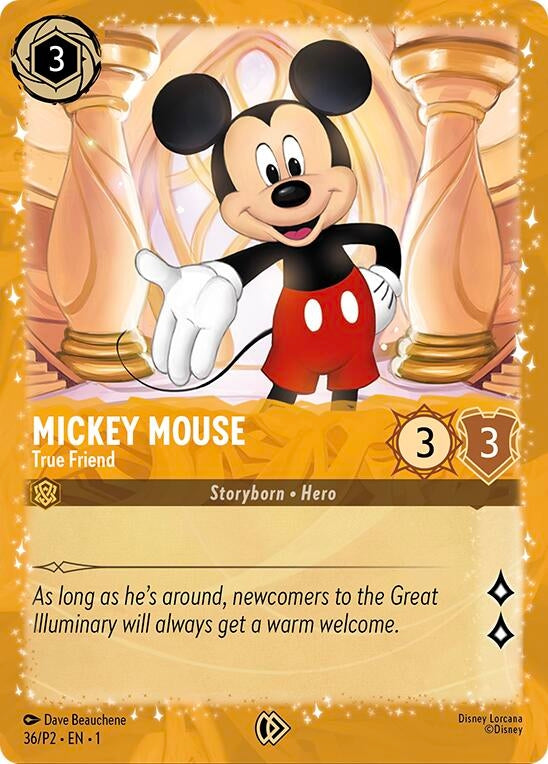 Image for Mickey Mouse - True Friend (Puzzle Promo) (36) [Disney Lorcana Promo Cards] (Holofoil) - Disney Lorcana