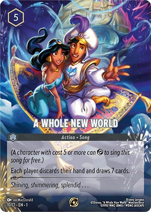Image for A Whole New World (10) [Disney Lorcana Promo Cards] (Holofoil) - Disney Lorcana
