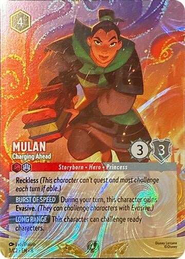 Image for Mulan - Charging Ahead (Foil) (3) [Disney Lorcana Promo Cards] (Holofoil) - Disney Lorcana