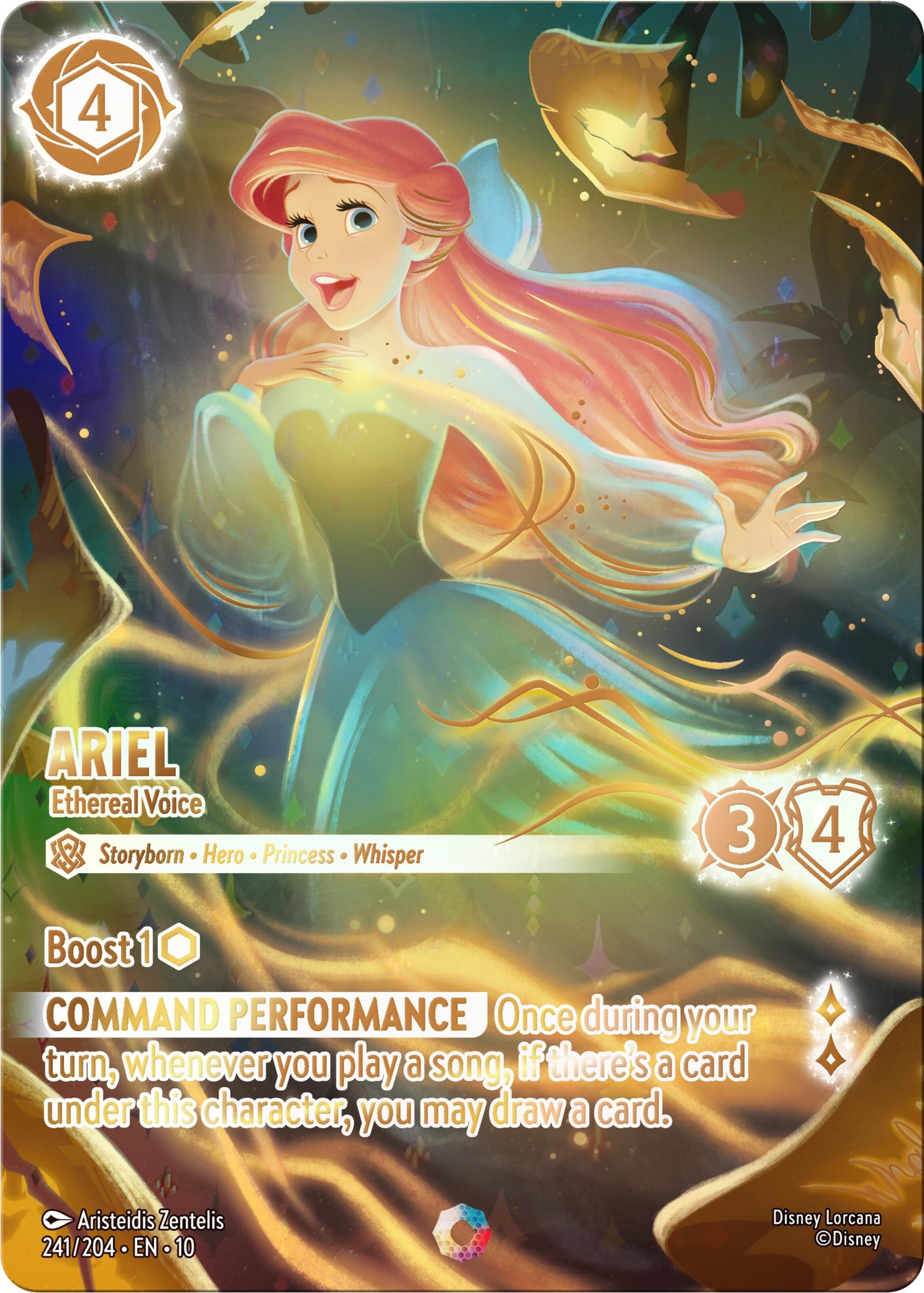 Image for Ariel - Ethereal Voice (Iconic) (241/204) [Whispers in the Well] (Holofoil) - Disney Lorcana