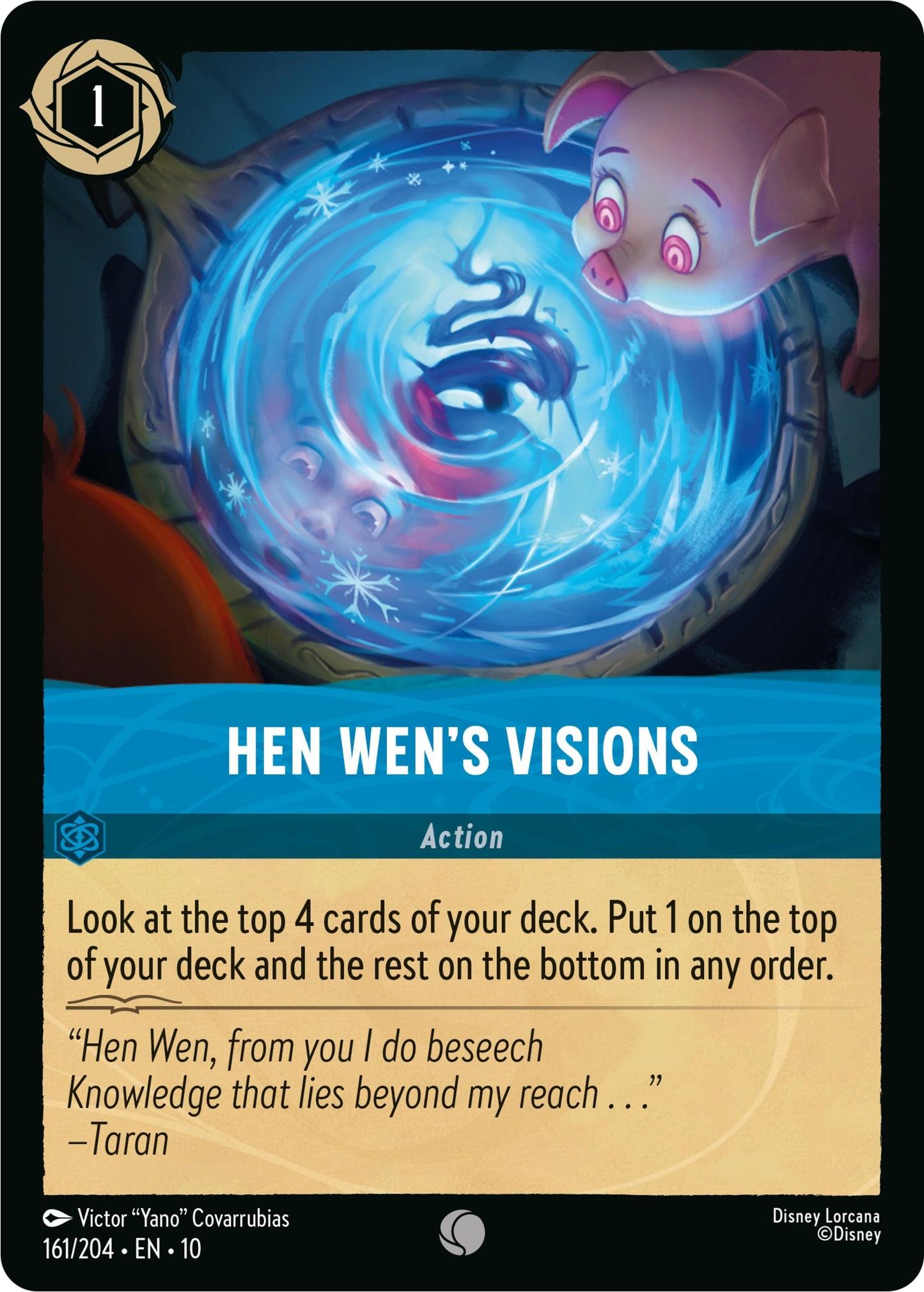 Image for Hen Wen's Visions (161/204) [Whispers in the Well] - Disney Lorcana