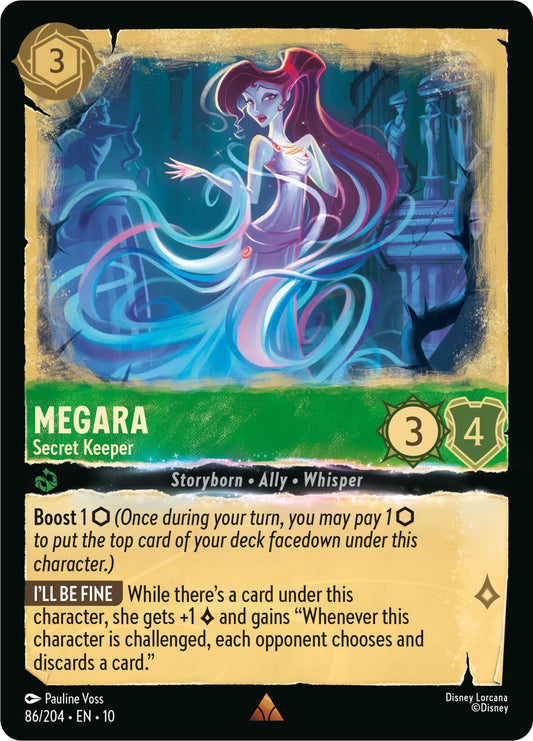 Image for Megara - Secret Keeper (86/204) [Whispers in the Well] (Cold Foil) - Disney Lorcana