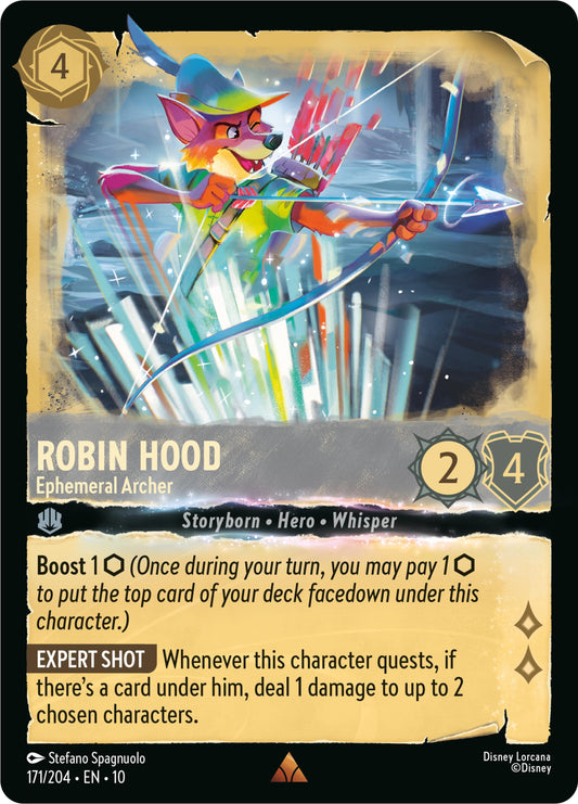 Image for Robin Hood - Ephemeral Archer (171/204) [Whispers in the Well] (Cold Foil) - Disney Lorcana