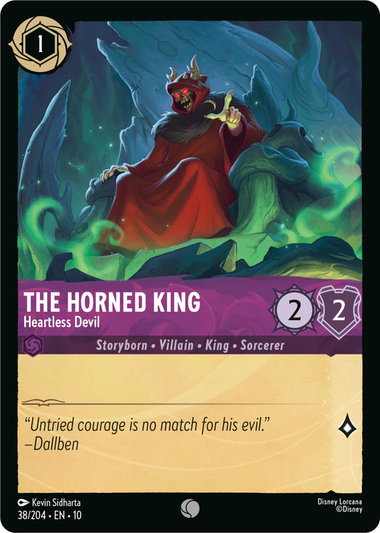 Image for The Horned King - Heartless Devil (38/204) [Whispers in the Well] (Cold Foil) - Disney Lorcana