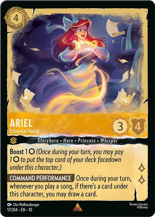 Image for Ariel - Ethereal Voice (17/204) [Whispers in the Well] (Cold Foil) - Disney Lorcana