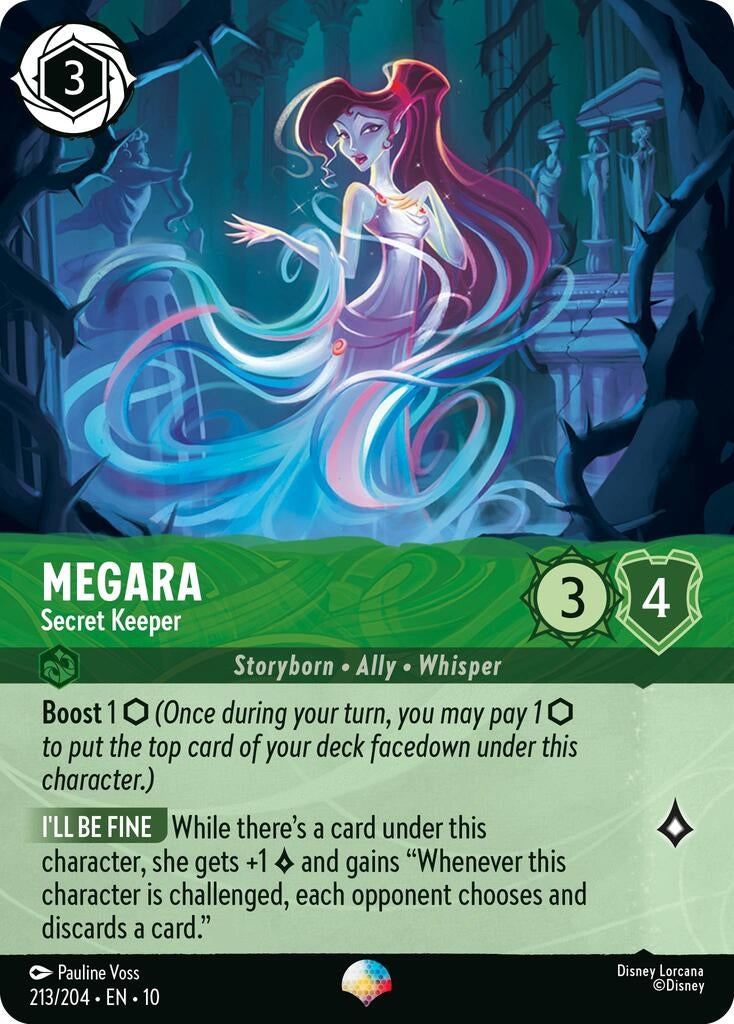Image for Megara - Secret Keeper (Epic) (213/204) [Whispers in the Well] (Holofoil) - Disney Lorcana