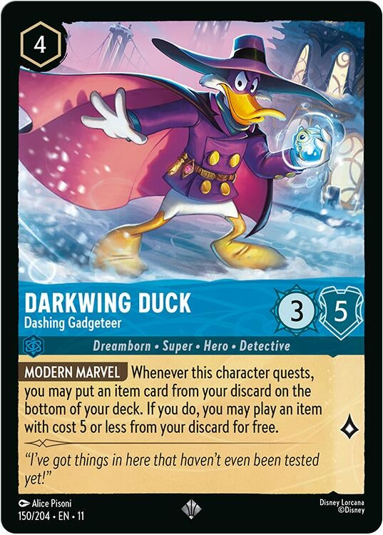 Image for Darkwing Duck - Dashing Gadgeteer (150/204) [Winterspell] - Disney Lorcana