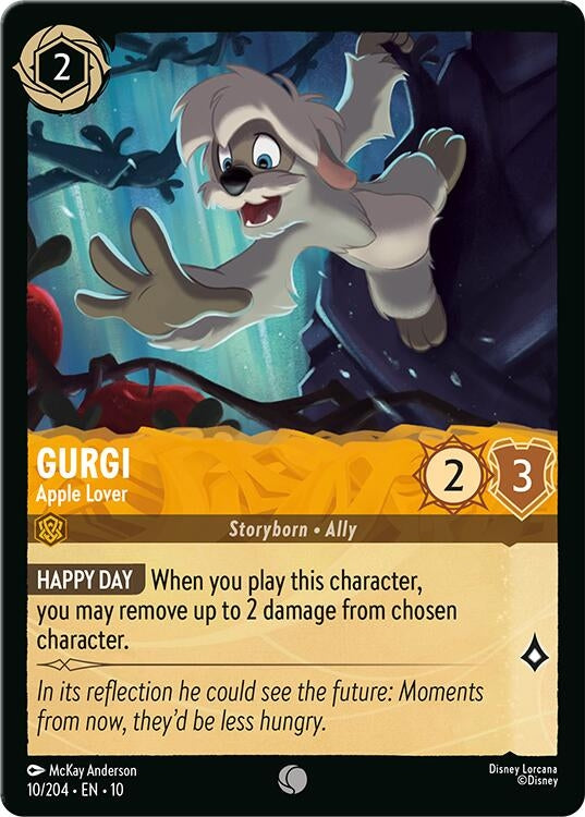 Image for Gurgi - Apple Lover (10/204) [Whispers in the Well] (Cold Foil) - Disney Lorcana