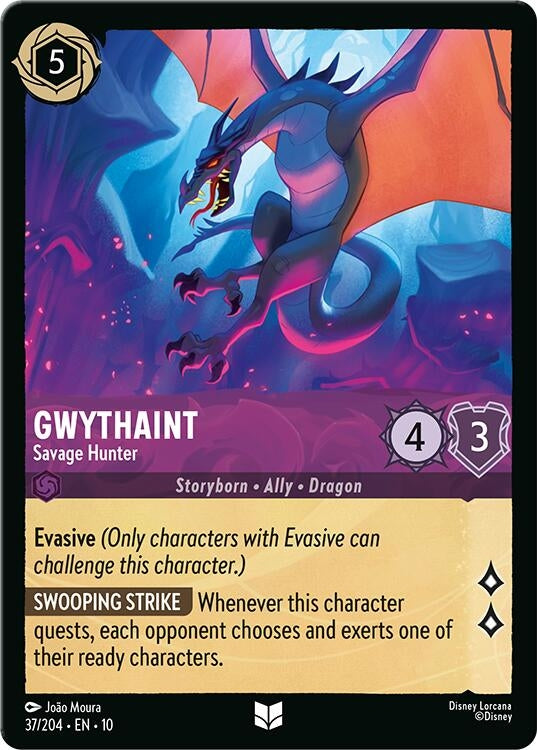 Image for Gwythaint - Savage Hunter (37/204) [Whispers in the Well] - Disney Lorcana