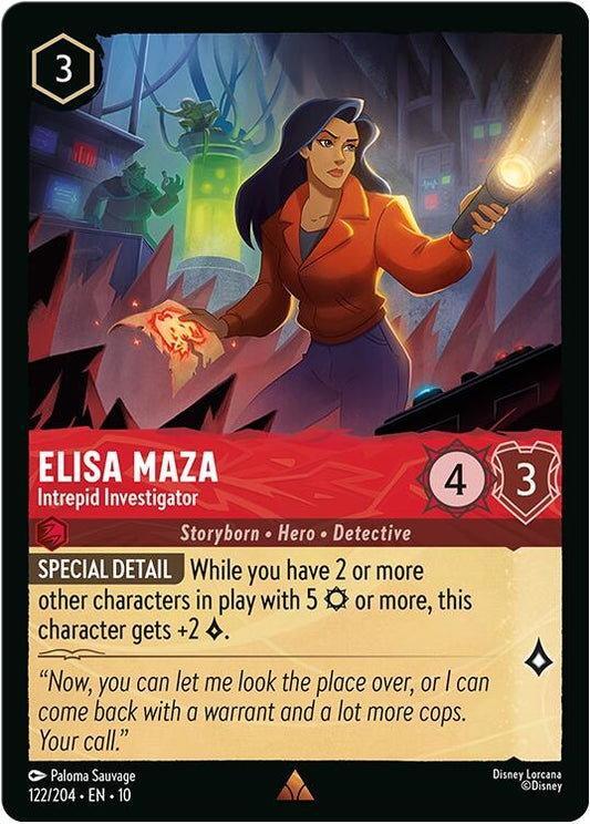 Image for Elisa Maza - Intrepid Investigator (122/204) [Whispers in the Well] (Cold Foil) - Disney Lorcana
