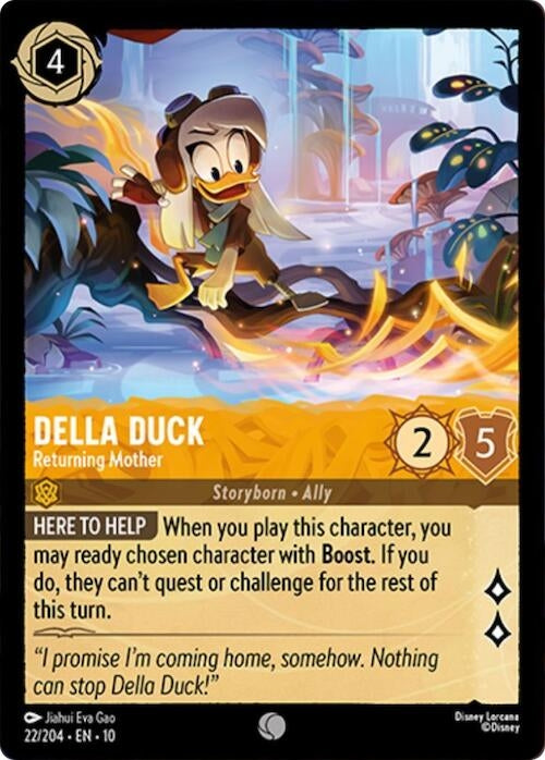 Image for Della Duck - Returning Mother (22/204) [Whispers in the Well] - Disney Lorcana