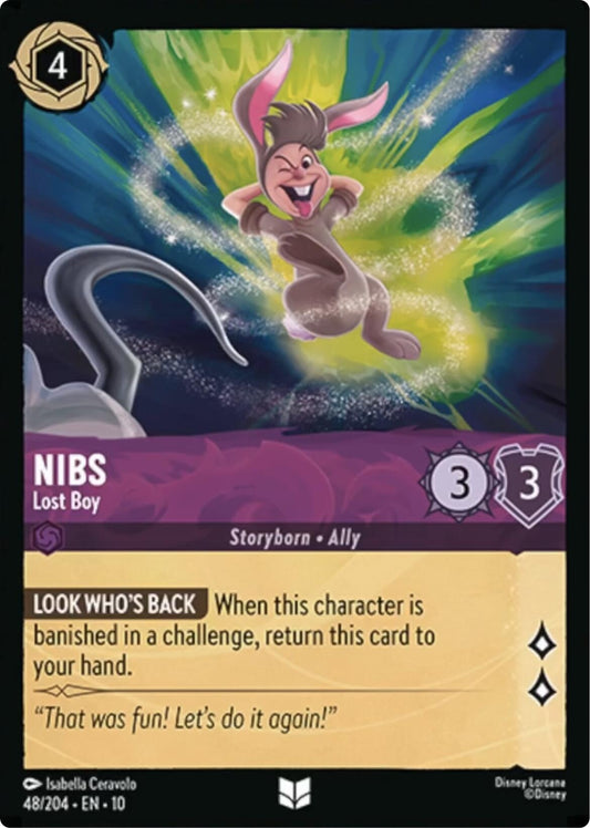 Image for Nibs - Lost Boy (48/204) [Whispers in the Well] - Disney Lorcana