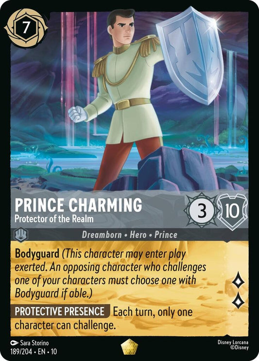 Image for Prince Charming - Protector of the Realm (189/204) [Whispers in the Well] (Cold Foil) - Disney Lorcana