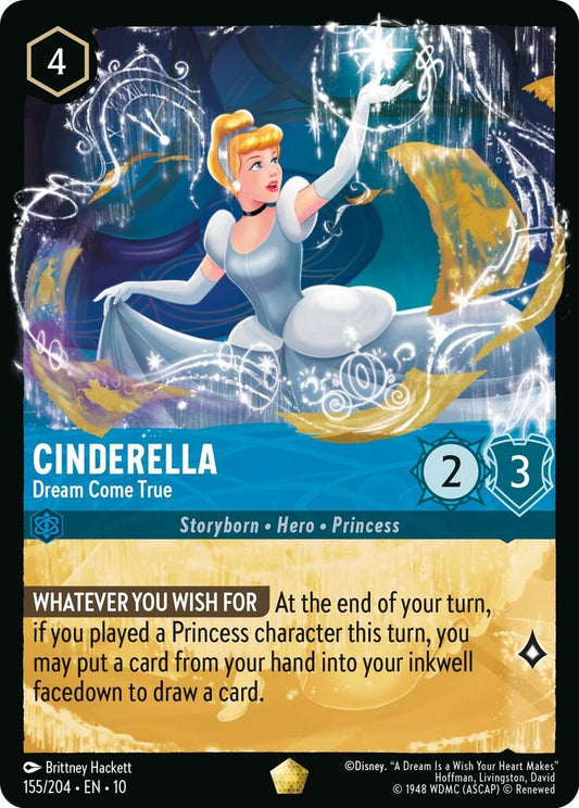 Image for Cinderella - Dream Come True (155/204) [Whispers in the Well] (Cold Foil) - Disney Lorcana
