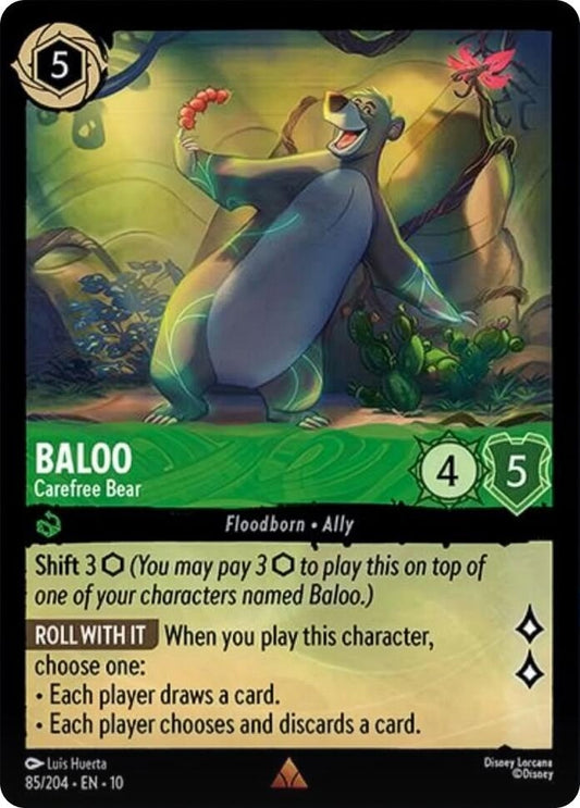 Image for Baloo - Carefree Bear (85/204) [Whispers in the Well] - Disney Lorcana