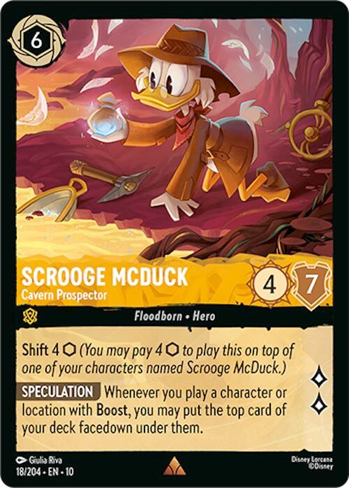 Image for Scrooge McDuck - Cavern Prospector (18/204) [Whispers in the Well] (Cold Foil) - Disney Lorcana