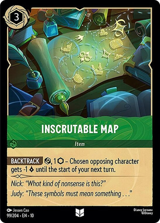 Image for Inscrutable Map (99/204) [Whispers in the Well] (Cold Foil) - Disney Lorcana