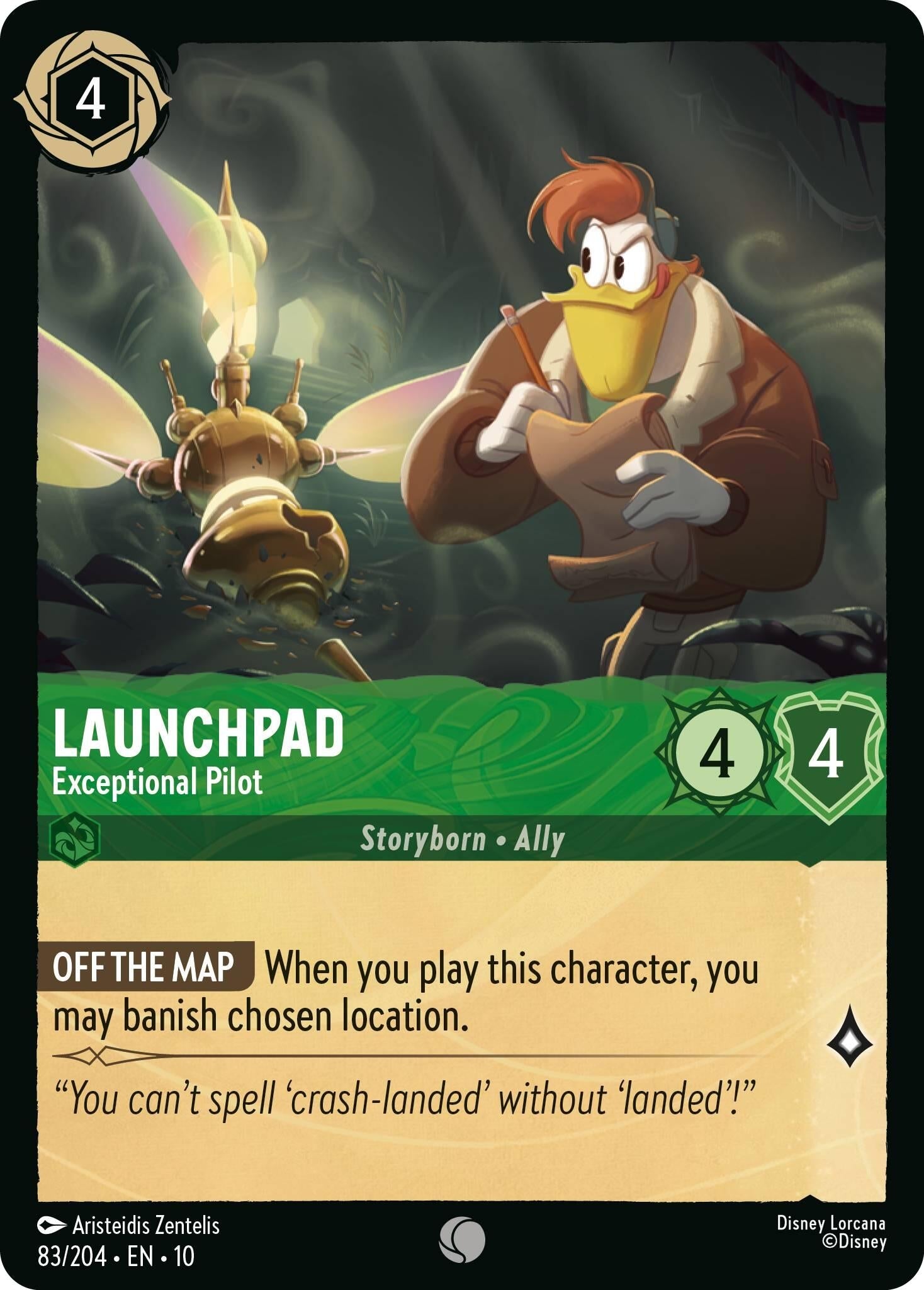 Image for Launchpad - Exceptional Pilot (83/204) [Whispers in the Well] - Disney Lorcana