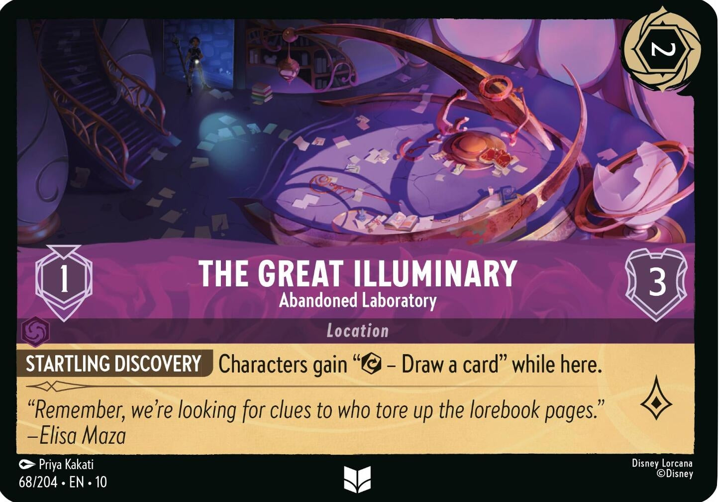 Image for The Great Illuminary - Abandoned Laboratory (68/204) [Whispers in the Well] - Disney Lorcana