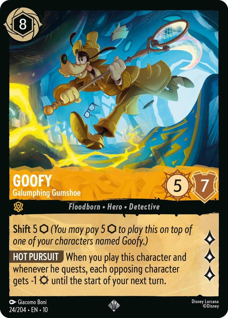 Image for Goofy - Galumphing Gumshoe (24/204) [Whispers in the Well] - Disney Lorcana
