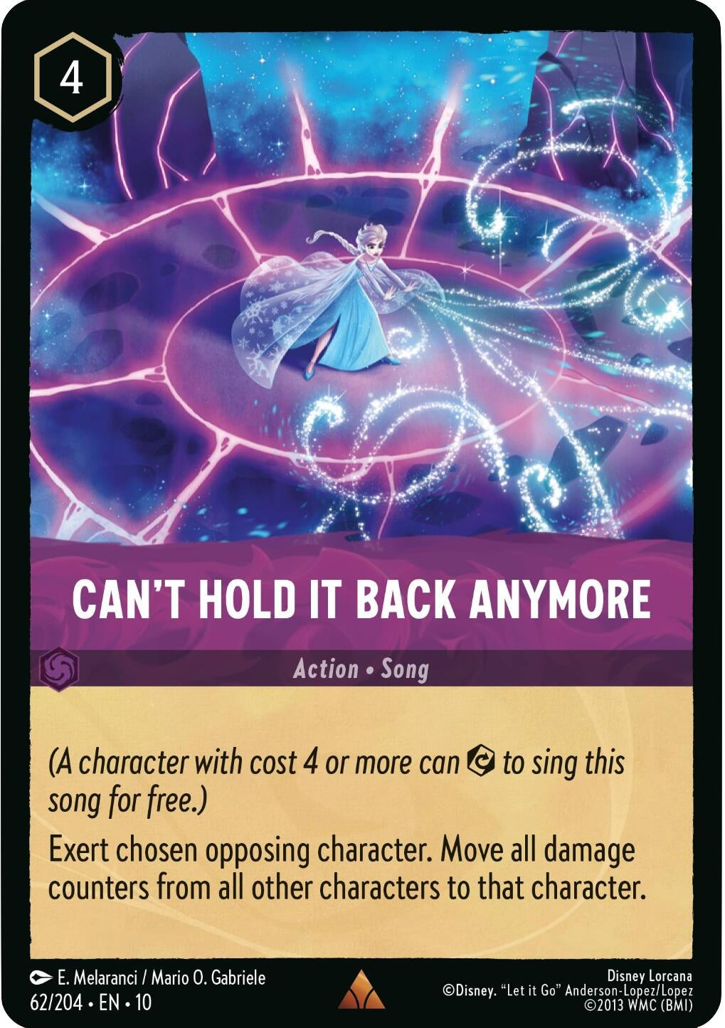 Image for Can't Hold It Back Anymore (62/204) [Whispers in the Well] (Cold Foil) - Disney Lorcana