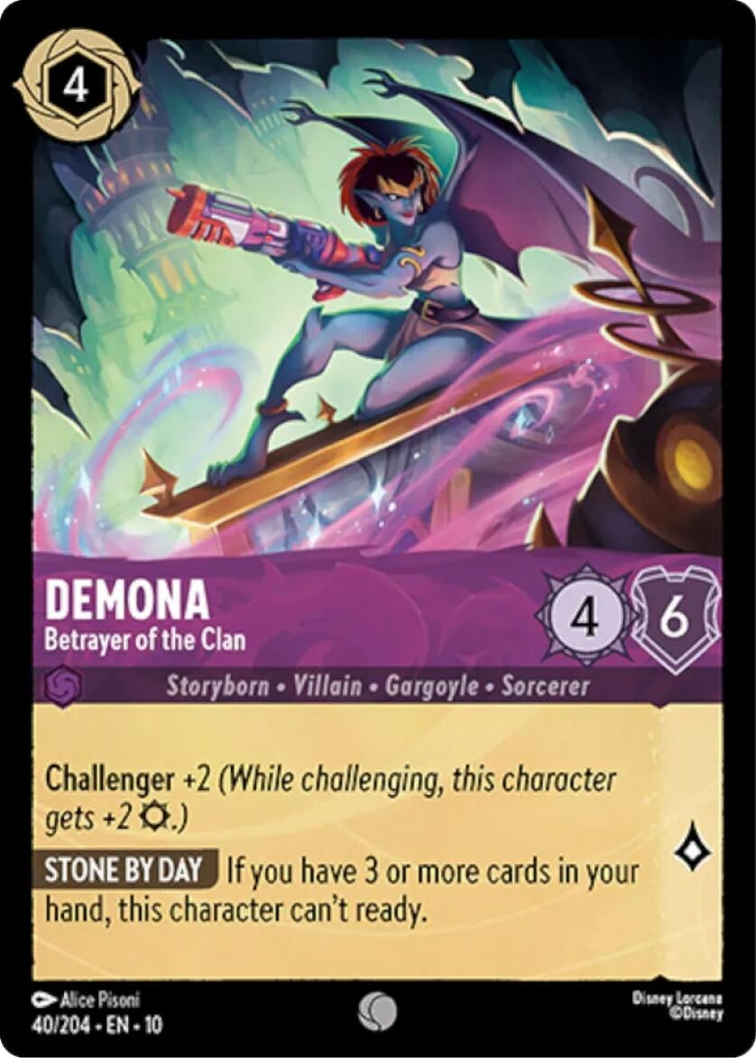 Image for Demona - Betrayer of the Clan (40/204) [Whispers in the Well] (Cold Foil) - Disney Lorcana