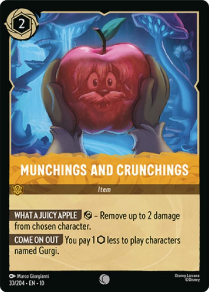 Image for Munchings and Crunchings (33/204) [Whispers in the Well] - Disney Lorcana
