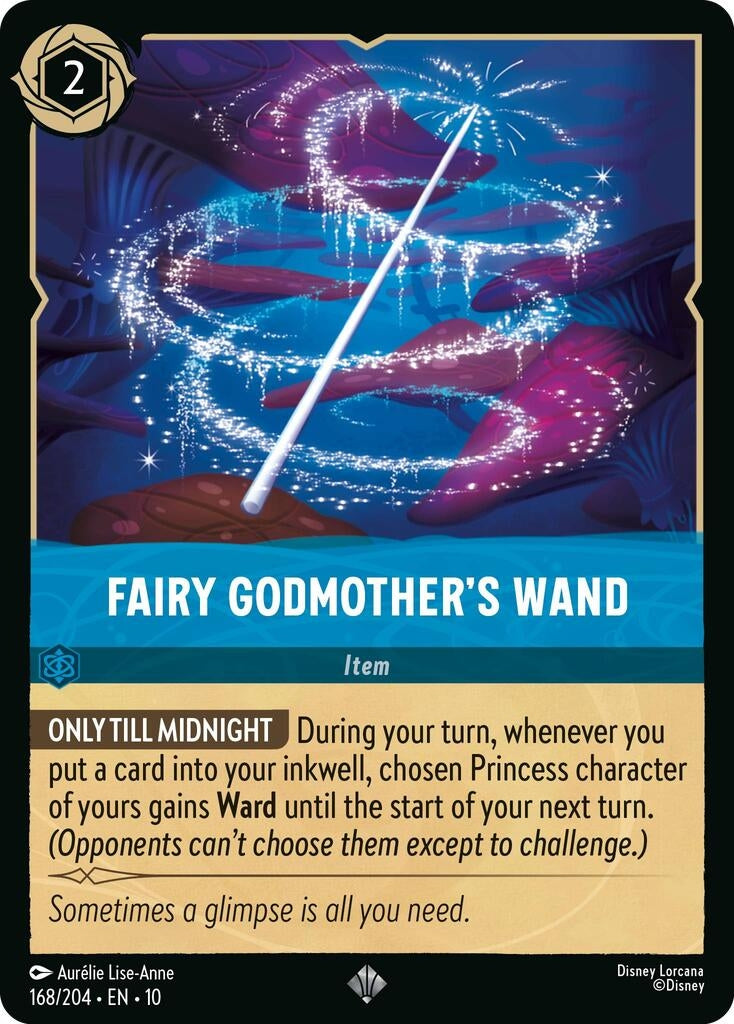 Image for Fairy Godmother's Wand (168/204) [Whispers in the Well] (Cold Foil) - Disney Lorcana