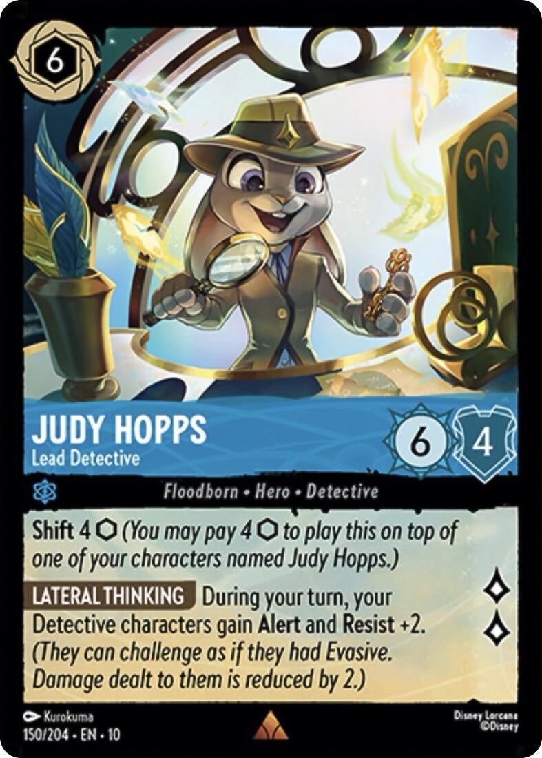 Image for Judy Hopps - Lead Detective (150/204) [Whispers in the Well] (Cold Foil) - Disney Lorcana