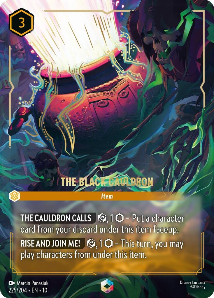 Image for The Black Cauldron (Enchanted) (225/204) [Whispers in the Well] (Holofoil) - Disney Lorcana