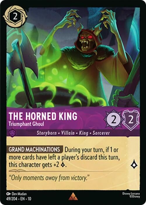 Image for The Horned King - Triumphant Ghoul (49/204) [Whispers in the Well] (Cold Foil) - Disney Lorcana