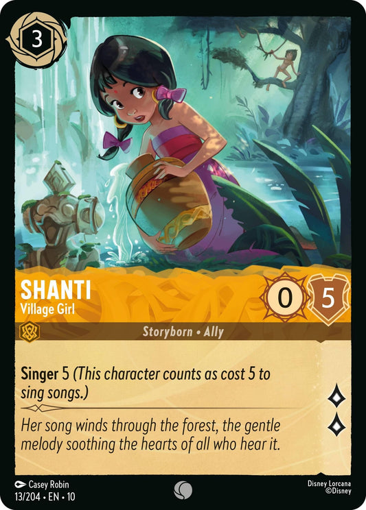Image for Shanti - Village Girl (13/204) [Whispers in the Well] - Disney Lorcana