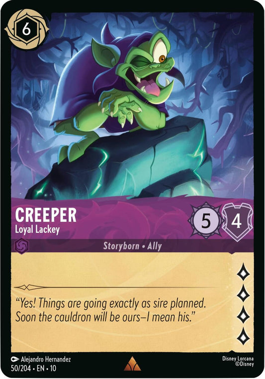 Image for Creeper - Loyal Lackey (50/204) [Whispers in the Well] (Cold Foil) - Disney Lorcana