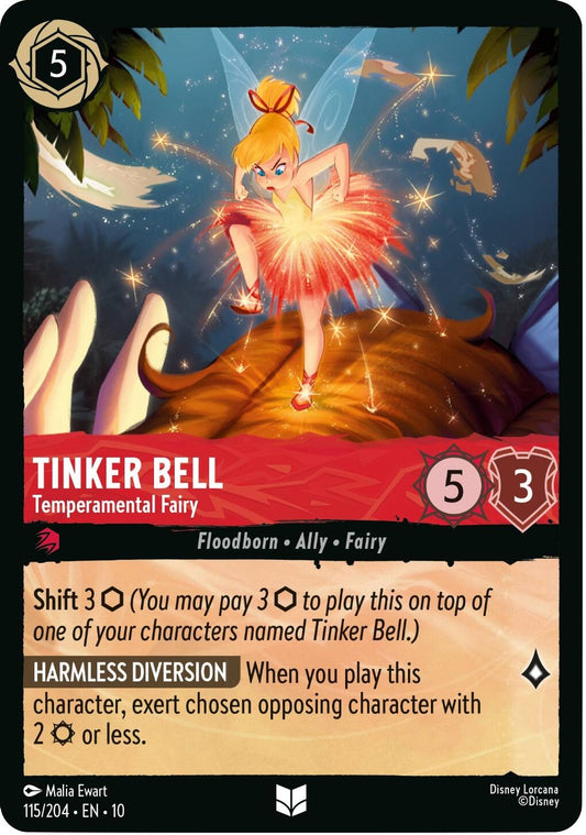 Image for Tinker Bell - Temperamental Fairy (115/204) [Whispers in the Well] (Cold Foil) - Disney Lorcana