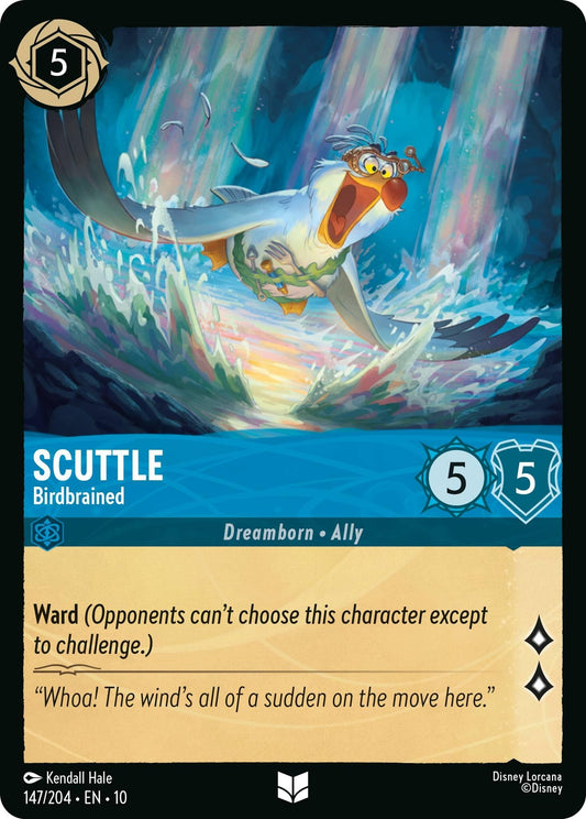 Image for Scuttle - Birdbrained (147/204) [Whispers in the Well] (Cold Foil) - Disney Lorcana