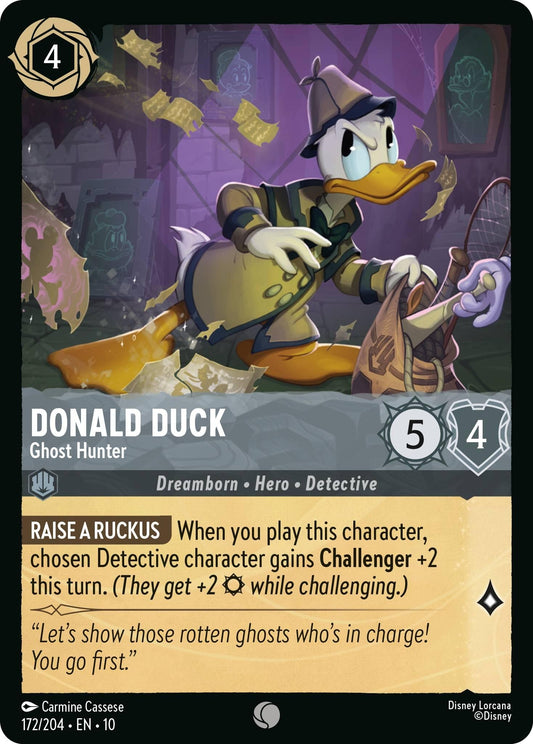 Image for Donald Duck - Ghost Hunter (172/204) [Whispers in the Well] - Disney Lorcana