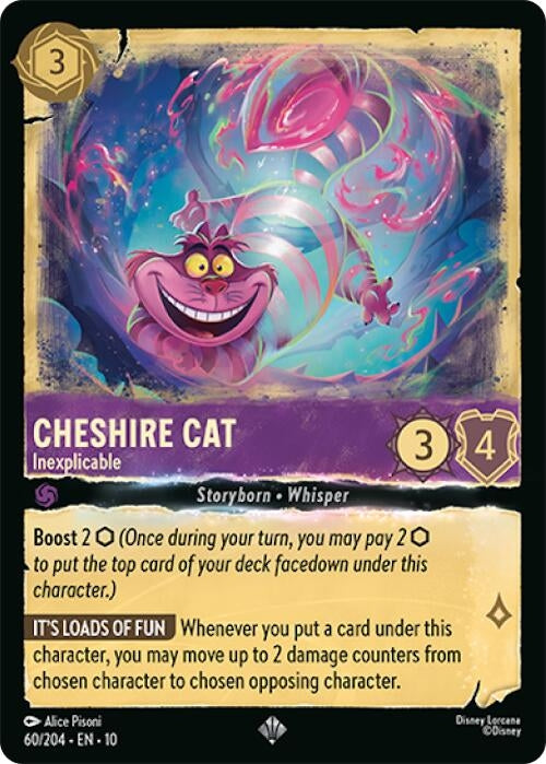 Image for Cheshire Cat - Inexplicable (60/204) [Whispers in the Well] - Disney Lorcana