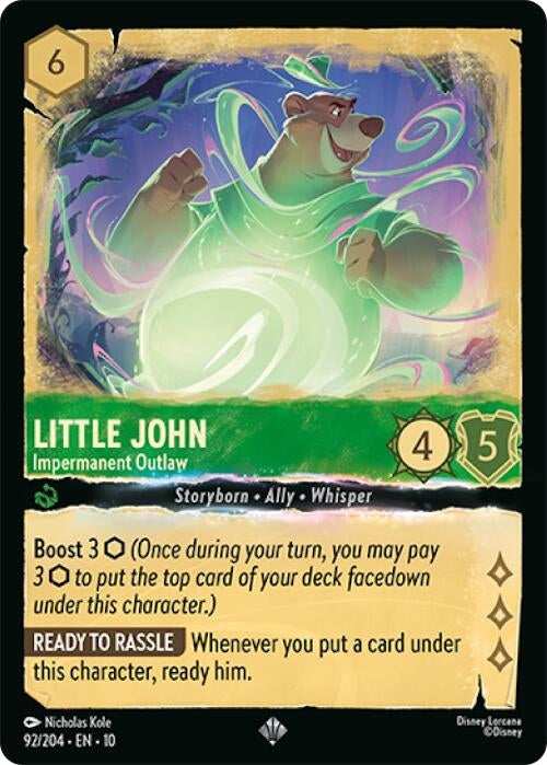 Image for Little John - Impermanent Outlaw (92/204) [Whispers in the Well] - Disney Lorcana