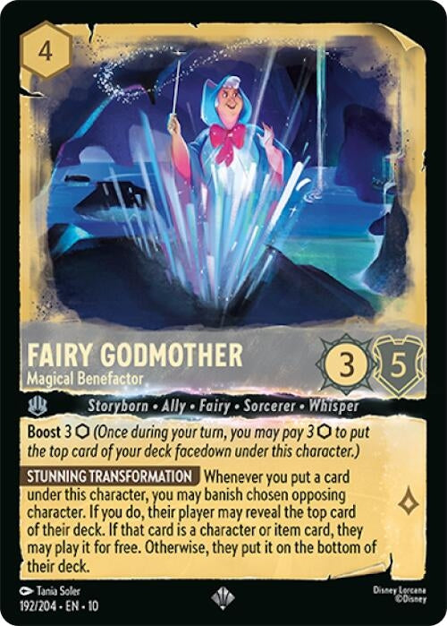 Image for Fairy Godmother - Magical Benefactor (192/204) [Whispers in the Well] (Cold Foil) - Disney Lorcana